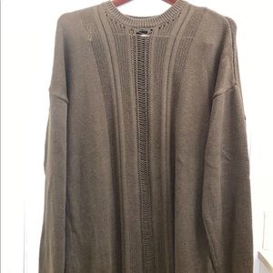ZARA oversized see-through knit sweater
